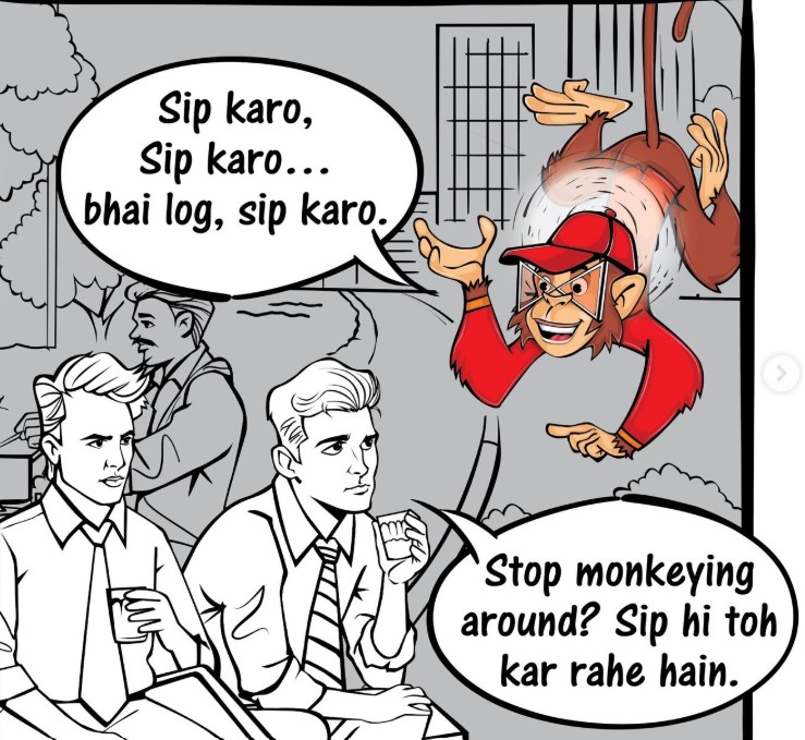 Do SIP while taking sip of tea/coffee