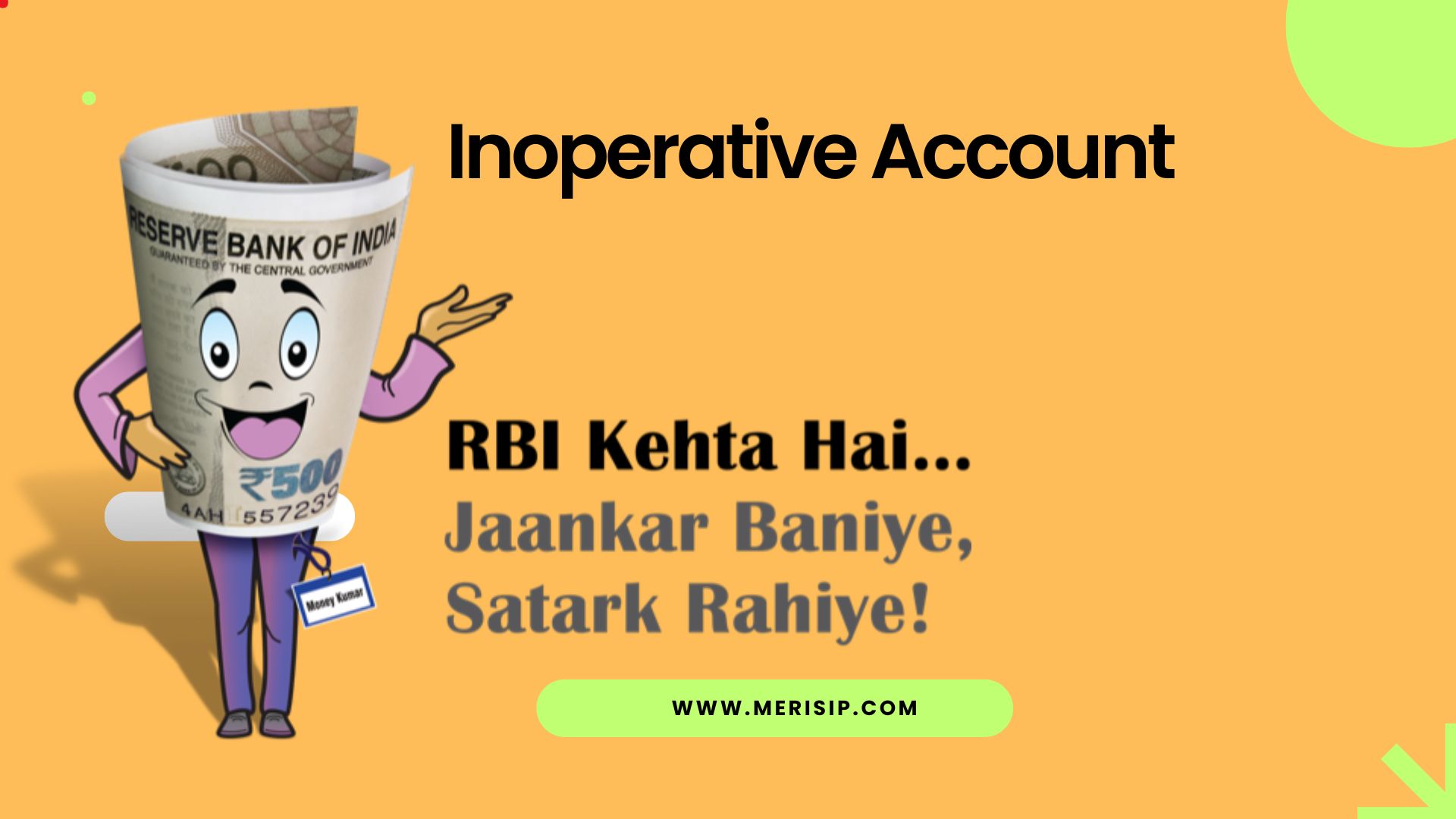 Inoperative Account
